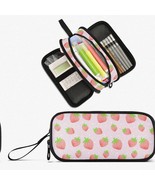 Strawberry Dream Organizer: Large Capacity 3-Compartment Pencil Case &amp; M... - $68.42 CAD
