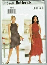 Butterick Sewing Pattern 6868 Misses Top Skirt Dress Size 6 8 10 Petite - $8.36