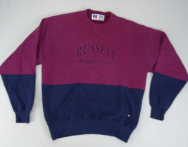 Vintage Russell Athletic XL Sweatshirt Color Block Cut Sew Crewneck Spel... - $23.70