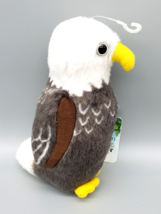 Plush Bald Eagle Wild Republic Audubon Real Bird Calls 7&quot; NWT Plastic Eyes Soft - £9.44 GBP