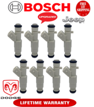 New Upgraded Oem Bosch 4 Hole 19LB x8 Fuel Injectors For 1999-2000 Dodge &amp; Jeep - £340.23 GBP