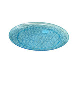 Greenbrier’s 14 Inches Summer Picnic Flat Round  Style Plastic Aqua Blue... - $17.06 CAD