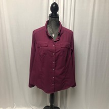 Gander Mountain Guide Series Shirt Womens 1X Button Up Vented in Back - £13.77 GBP