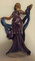 African Princess Ceramic Ebony Figurine Shiah Yih - $4.90