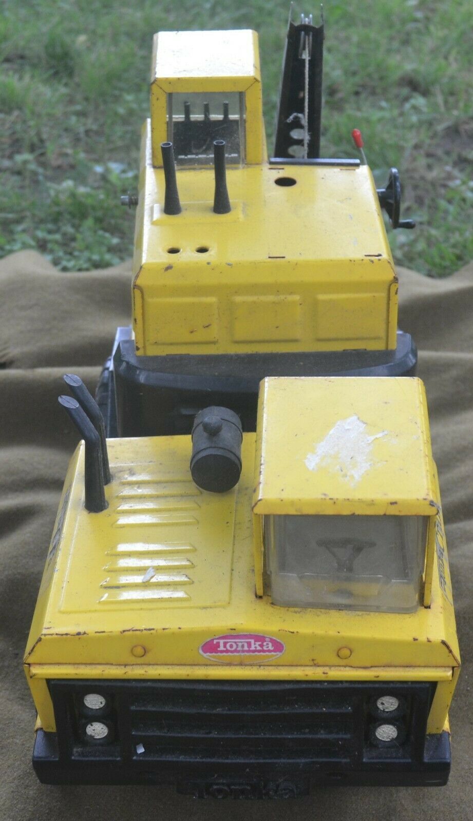 Primary image for Vintage 1970's Metal Mighty Tonka Crane Cab MR-970 Missing Parts