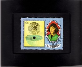 Framed Stamp Art -  Copernicus 500th Birthday Anniversary - 1973 - £7.85 GBP