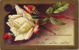 A Toast Here&#39;s to the Love that Lies in Women&#39;s Eyes Postcard PC214 - £7.85 GBP
