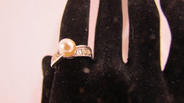 Vintage Sterling 925 Pearl Ring - $17.95