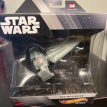 NEW Mattel HMH97 Hot Wheels Star Wars Starship Select SITH INFILTRATOR D... - $45.00