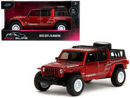 2020 Jeep Gladiator Pickup Truck Candy Red Pink Slips Series 1/32 Diecas... - £15.98 GBP