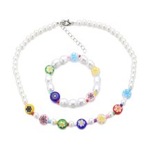 Charm Fashion Jewelry Hand Chain Colored Glaze Beaded Choker Colored sto... - £9.89 GBP