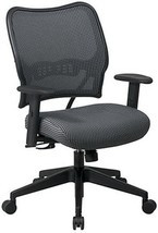 SPACE Seating Deluxe VeraFlex Fabric Seat and Back, 2-to-1 Synchro, Charcoal - £291.15 GBP