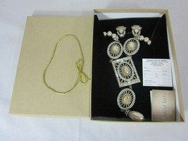 Heidi Daus American Sophisticate Deco Style Necklace Clip On Earrings SWAROVSKI - £238.69 GBP