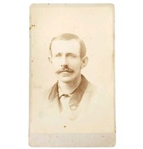 C1880s CDV Photograph Unknown Gentleman Skowhegan Maine Victorian Paul E85G - £23.13 GBP