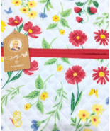 Lot of 4 Dolly Parton Quilted Placemats Wildflower &amp; Butterfly 2-Sided R... - $26.43 CAD