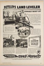 1956 Print Ad Texaco Oil Farm Products Farmers &amp; Farmall Tractor 850 Acres - £15.40 GBP