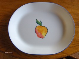 Corelle Corning Fruit Basket Platter Serving Plate Dish 12-1/4 inch Peach Plate - £23.97 GBP