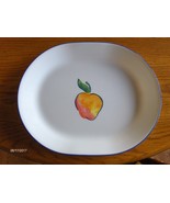 Corelle Corning Fruit Basket Platter Serving Plate Dish 12-1/4 inch Peac... - £23.88 GBP