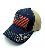 OC Sports Men&#39;s Ford American Flag Adjustable Hat Classic USA Built Toug... - £22.67 GBP