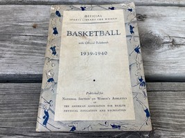 Vtg 1939-40 Womens Athletics Official Basketball Guide Rules &amp; Technique Chart - £23.33 GBP