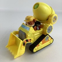 Paw Patrol The Movie Rescue Pups Rubble Figure Deluxe Bulldozer Vehicle Toy - $23.71