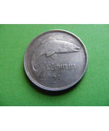 SCARCE Irish Silver Two Shilling Florin Coin Minted 1939 Ireland Salmon ... - $23.75 CAD