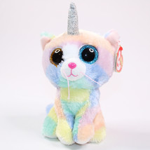 TY Beanie Boos HEATHER Cat Unicorn UniCat Plush Stuffed Animal Toy With Tags - £7.84 GBP
