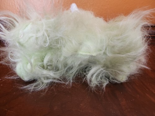 VTG 1960s The Rushton Company Atlanta Georgia Green Dog Plush Stuffed Animal Toy Item image 9