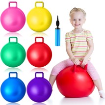 6 Pcs Hopper Ball Jumping Hopping Ball Bouncing Ball With Handle And Air... - $73.99