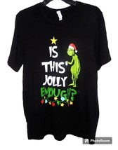 The Grinch Dr. Seuss Large T-Shirt Christmas Coffee Theme Is This Jolly Enough - £14.15 GBP