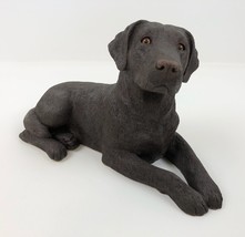 Sandicast Sandra Brue Black Labrador Puppy Dog Figurine Shelf Sitter Home Decor - £58.40 GBP