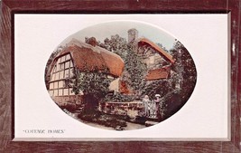England~Country Cottages~Real Photograph On Bromide PAPER-OVAL Image Postcard - £6.50 GBP