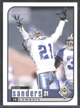 1998 Upper Deck UD Choice #49 Deion Sanders Prime Time Dallas Cowboys  - £0.75 GBP