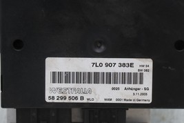 Tourage Cayenne Q7 Trailer Hitch Tow Towing Light Control Module 7L0-907-383E image 2