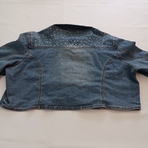 Thalia Sodi Vtg Denim Women's Button Up Jacket Jeans Blue Vest Measured Size M image 2
