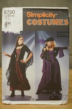 8750 D Simplicity Costume Sewing Pattern Size 4-8 Heigl Nordstrom Gothic Gypsy - £11.83 GBP