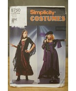 8750 D Simplicity Costume Sewing Pattern Size 4-8 Heigl Nordstrom Gothic... - £11.67 GBP