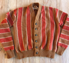 Vintage Jantzen Cardigan Sweater Cobain Style *Large*/Medium Royal Canadiens - £337.02 GBP