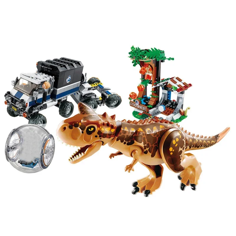 Dinosaur Set Tyrannosaurus Rex vs Ankylosaurus Building Blocks Brick Toy... - $1,046.81 MXN
