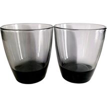 Candle Jars Lot Of 2 Open Top Smoky Grey 12.5 Oz New OB Crafts Scents BAGS1 - $19.99