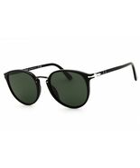 Persol PO3210S 95/31 Black/Green 54-21-145 Sunglasses New Authentic - $269.64