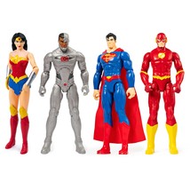 DC Comics 12-inch Action Figure 4-Pack with Superman, The Flash, Wonder Woman an - £53.24 GBP