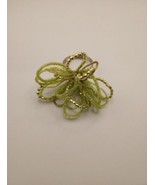 Single Green Beaded Napkin Ring - $9.89
