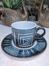 MIKASA POTTERS CRAFT FIRESONG CUP AND SAUCER PATTERN HP300 Modern Southw... - £7.83 GBP