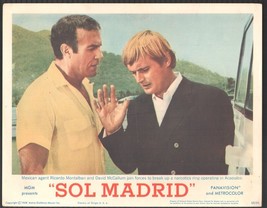 Sol Madrid 11&quot;x14&quot; Lobby Card David McCallum Ricardo Montalban - $43.65