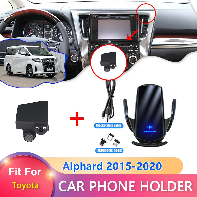 Car Mobile Phone Holder for Toyota Alphard Vellfire 30 AH30 2015 2016 2017 2018 - £15.42 GBP+