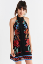 Urban Outfitters Womens Catalina Halter Mini Dress Size L Boho Gypsy Summer New - £22.76 GBP