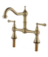 Traditional Kitchen Faucet: Double Handle Widespread - $159.99