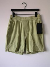 Nwt Lululemon Dwgn Yellow Green Commission Shorts Classic 7&quot; Men&#39;s 34 - £64.84 GBP