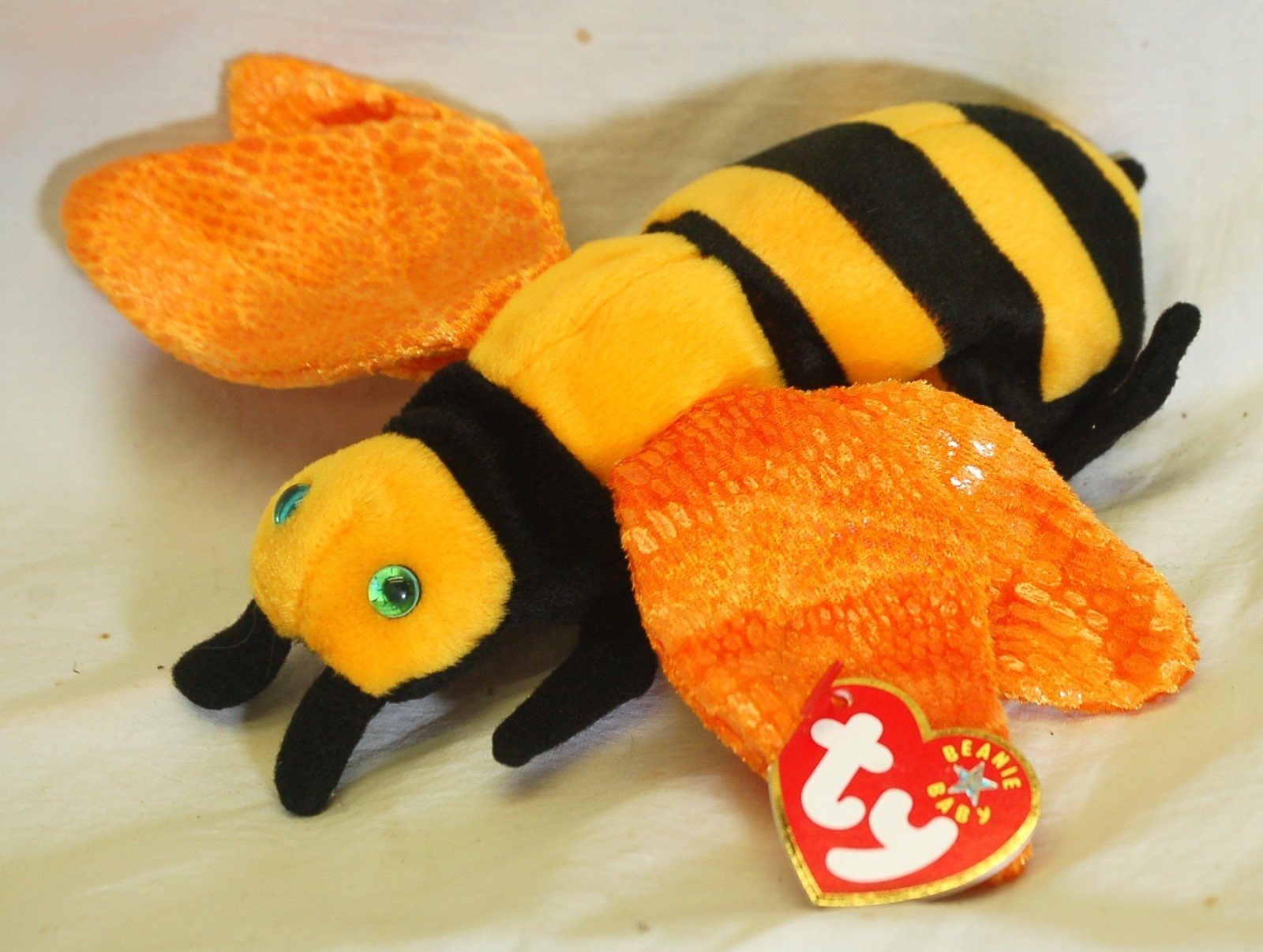 Ty Beanie Baby Buzzie Bee Beanbag Plush Toy Swing &amp; Tush Tags Q - $9.89
